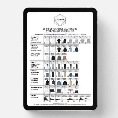 Starting a Capsule Wardrobe from Scratch Checklist